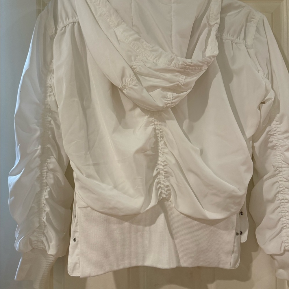 Athleta Women's White Bomber Jacket XXS - Picture 4 of 4